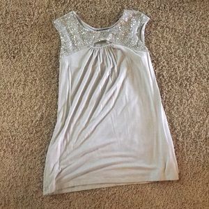 Express sequined top